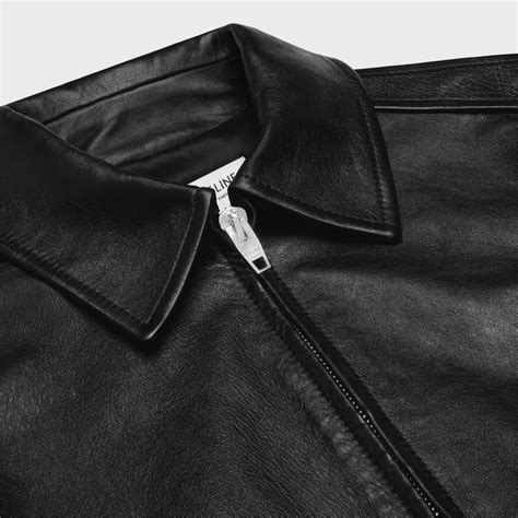 celine aviator black|CLASSIC AVIATOR BLOUSON JACKET IN SOFT LAMBSKIN.